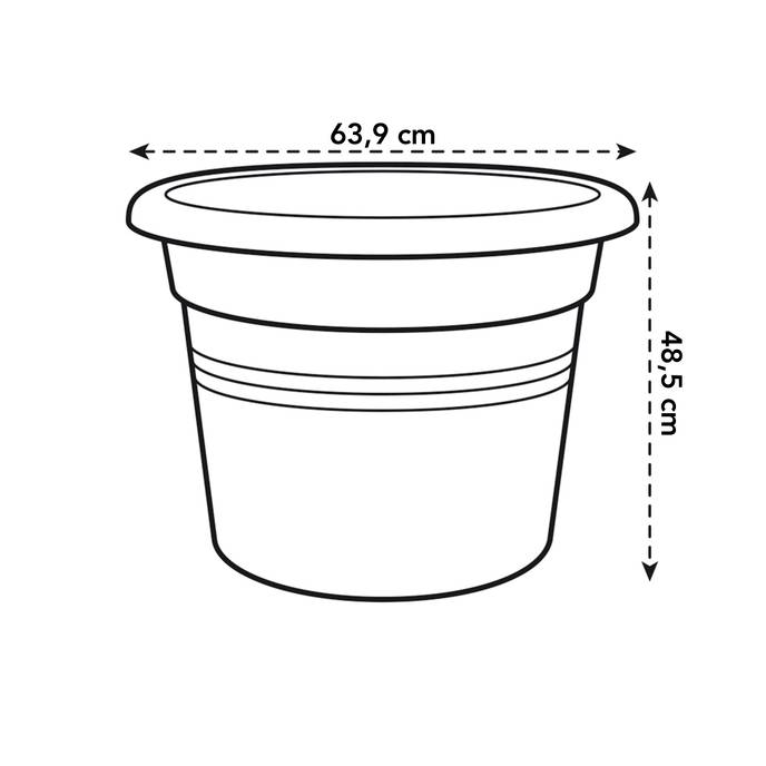 green basics cilinder 65cm terre cuite doux